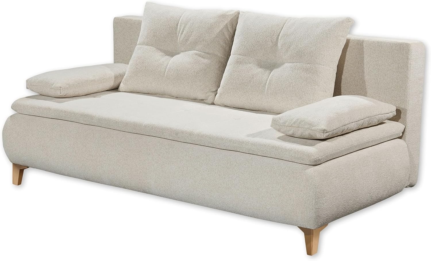 Schlafsofa MAGNUS LUX. 3DL, Stoff Cream Bild 1