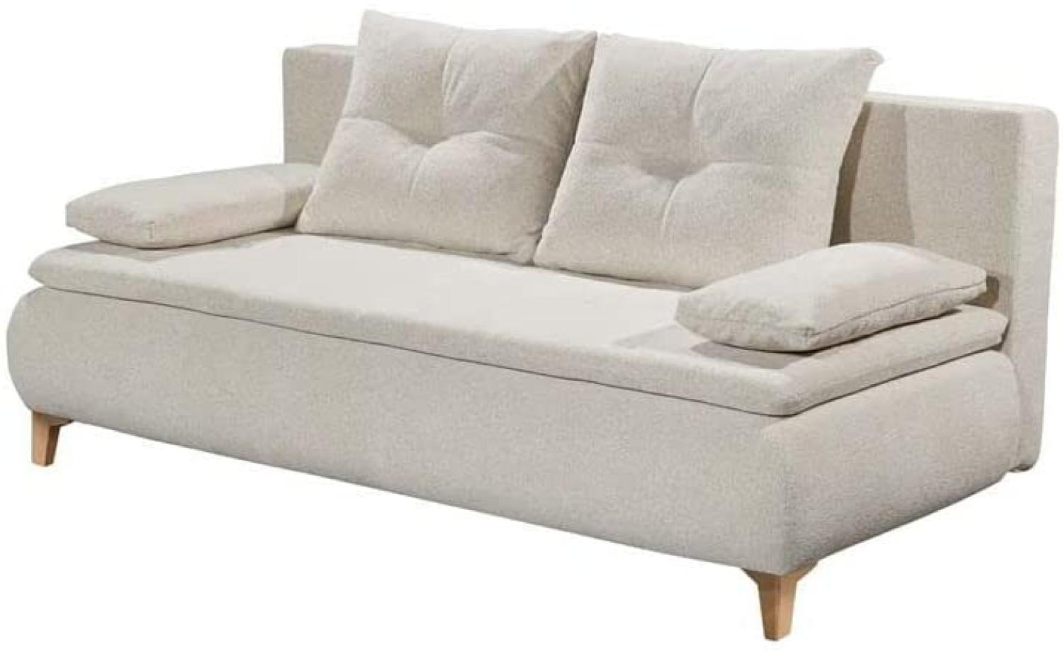 Schlafsofa MAGNUS LUX. 3DL, Stoff Cream Bild 1