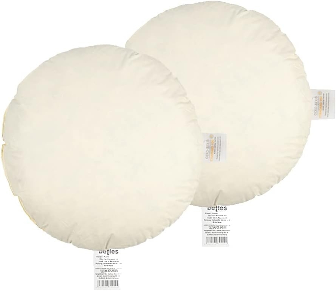 beties Kissenfüllung Publik, rundes Federkissen waschbar, kein Lebendrupf Bild 1
