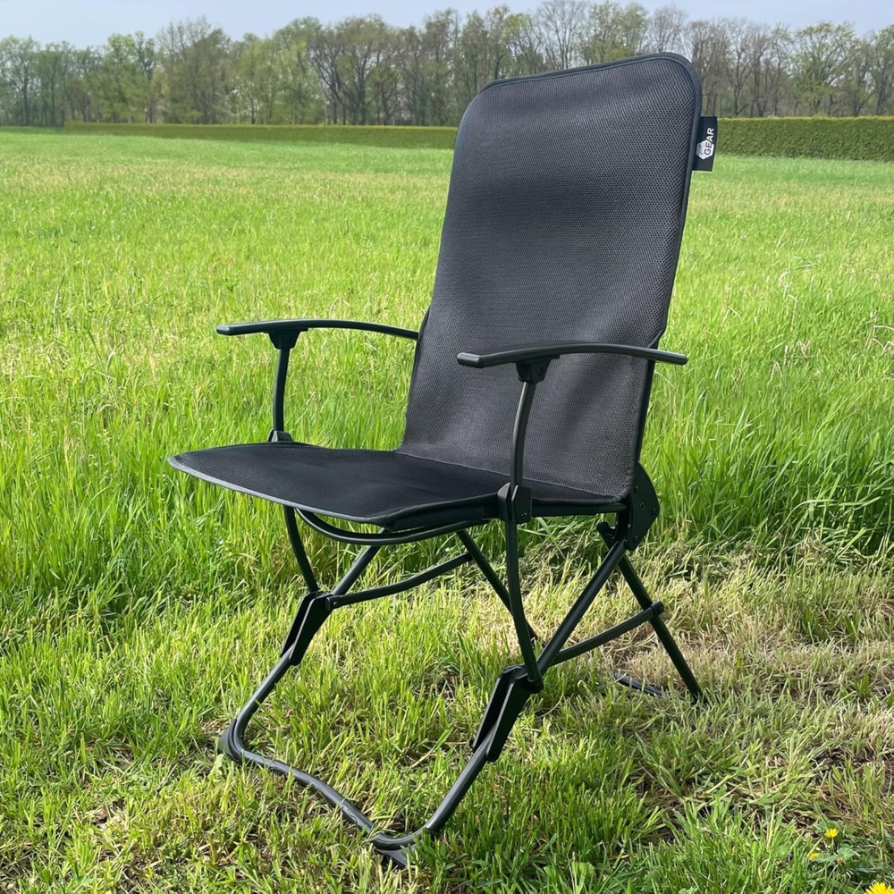 yourGEAR Campingstuhl your GEAR Campingstuhl Carini - gepolsterter Klappstuhl - 3D Mesh Bild 1