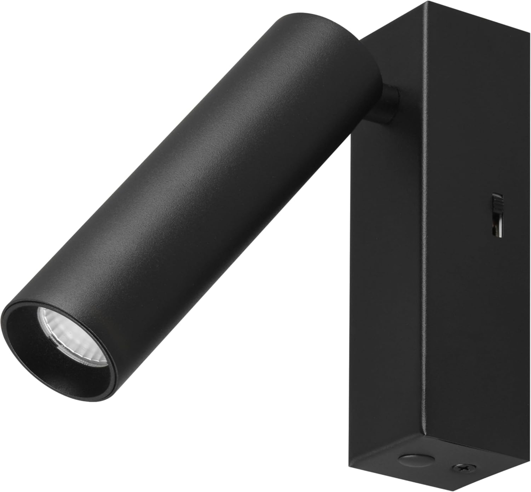 LED Wandstrahler AMBALA Schwarz, dimmbar & Lichtfarbe wählbar, Breite 4cm Bild 1