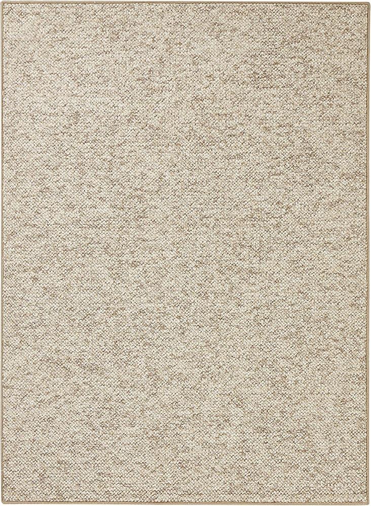 Woll-Optik Teppich Wolly Beige Braun - 80x150x0,1cm Bild 1