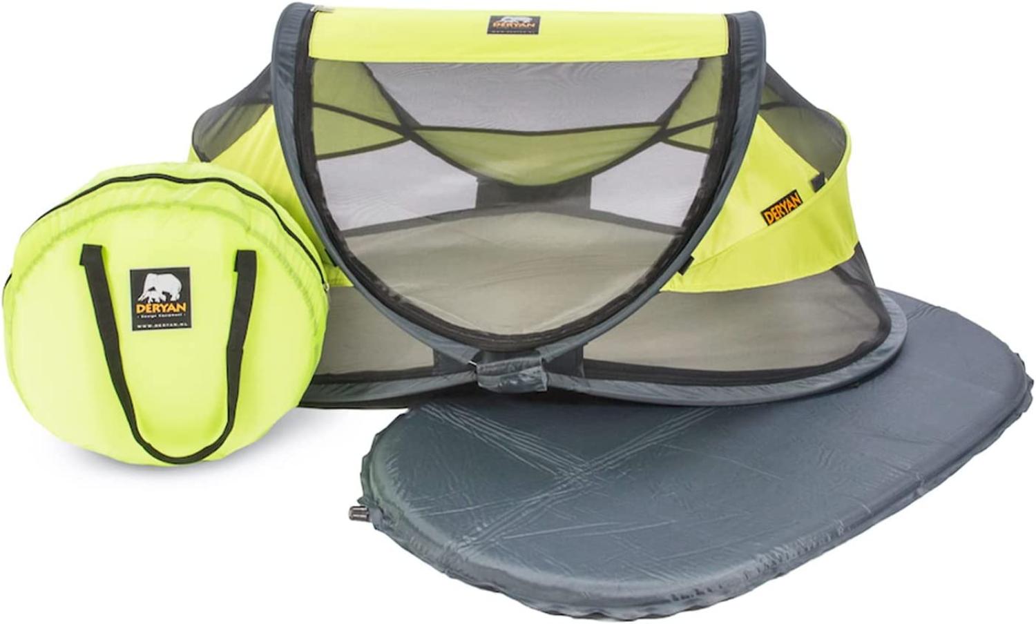 Deryan Travel Cot Baby Luxe Lemon Travel Cot Baby Luxe Lemon, Zitrone Bild 1