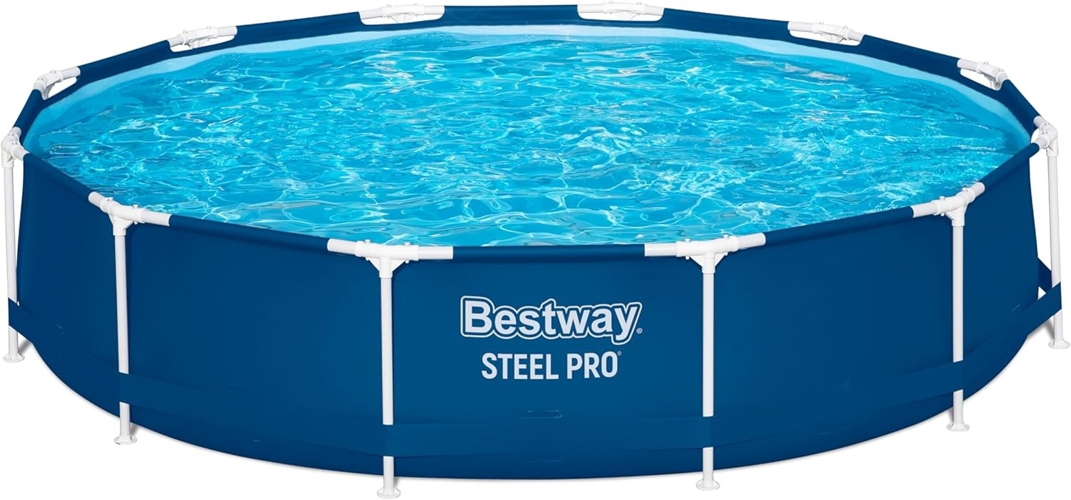 Steel Pro™ Frame Pool ohne Pumpe Ø 366x76 cm, dunkelblau, rund Bild 1