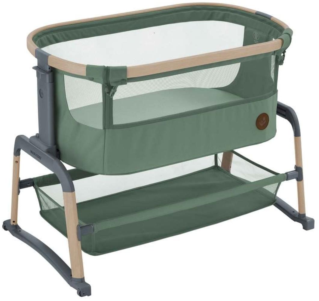 Maxi-Cosi Iora Air Beistellbett, Zustellbett, atmungsaktives Netzgewebe, Höhenverstellbar, Wiege mit Matratze, Eco Care, Geeignet ab Geburt, 0 Monate bis 9 kg, Beyond Green Bild 1