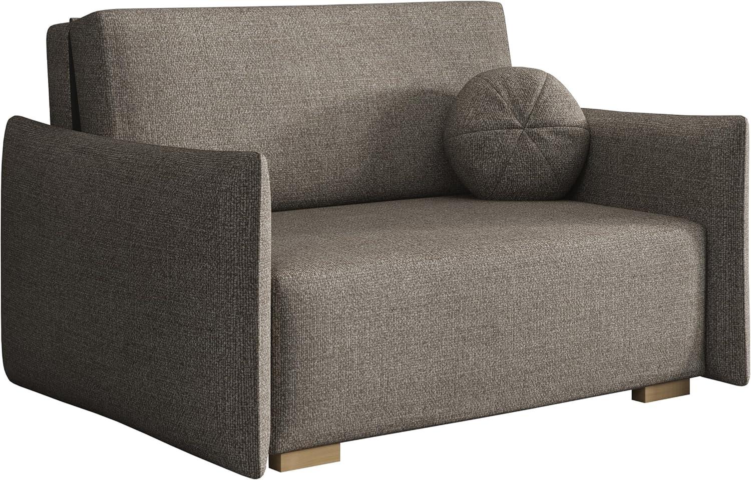 Sofa Viva Glov II mit Schlaffunktion, 2 Sitzer Schlafsofa mit Bettkasten (Farbe: Soul 04) Bild 1