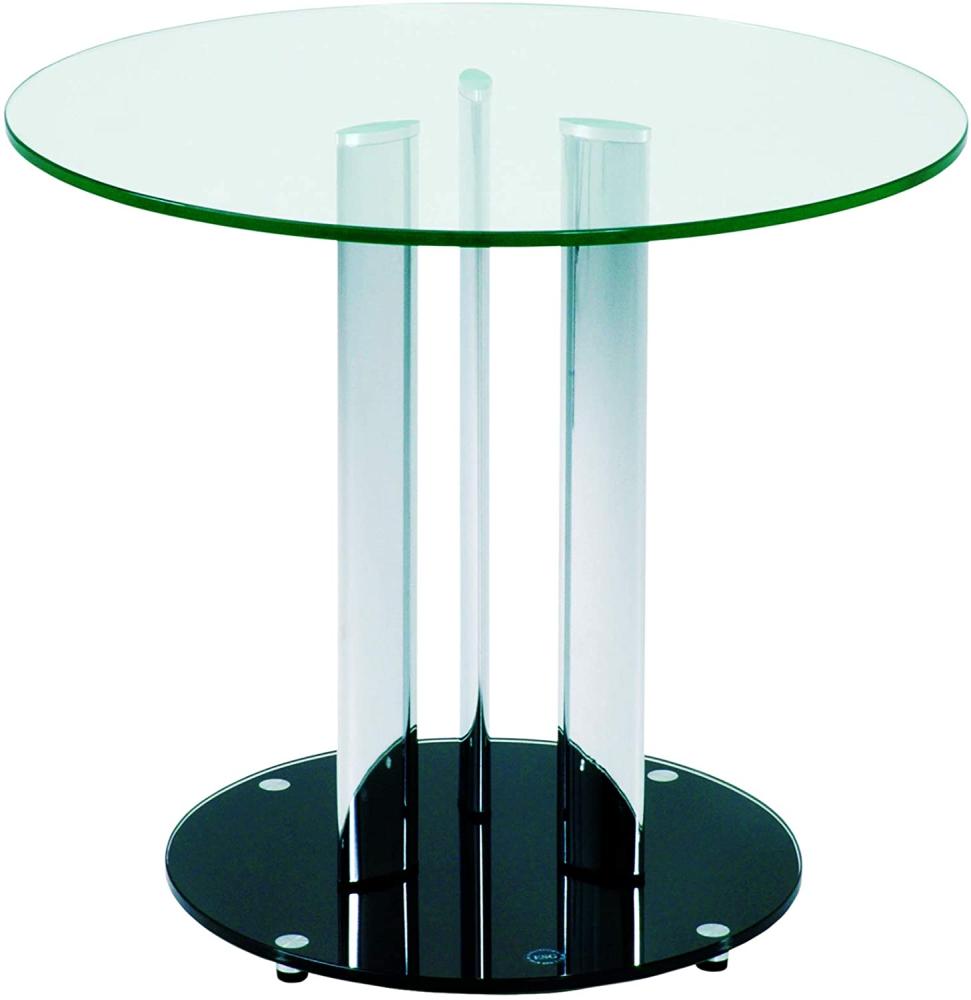 Beistelltisch aus Glas/ Metall, rund, Ø 59cm Bild 1