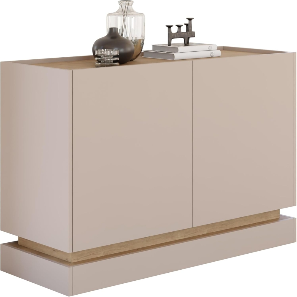 Kommode Zarpant K120 2D (Farbe: Sandbeige / Eiche Cremona) Bild 1