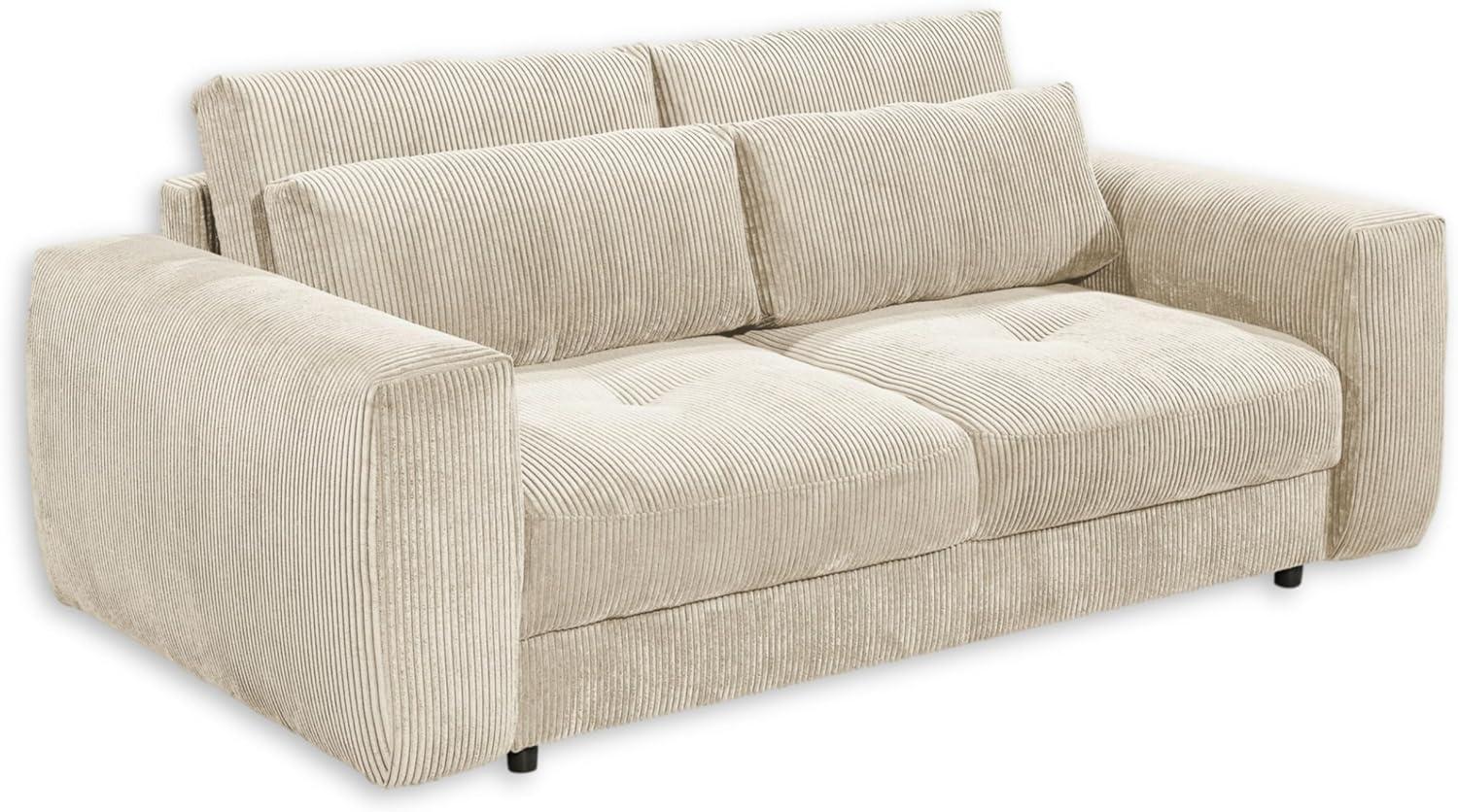 Ed Exciting Design 2-Sitzer Sofa – Modernes Design mit Komfort und Stil in Hochwertigem Zoom Cord-Stoff Bild 1