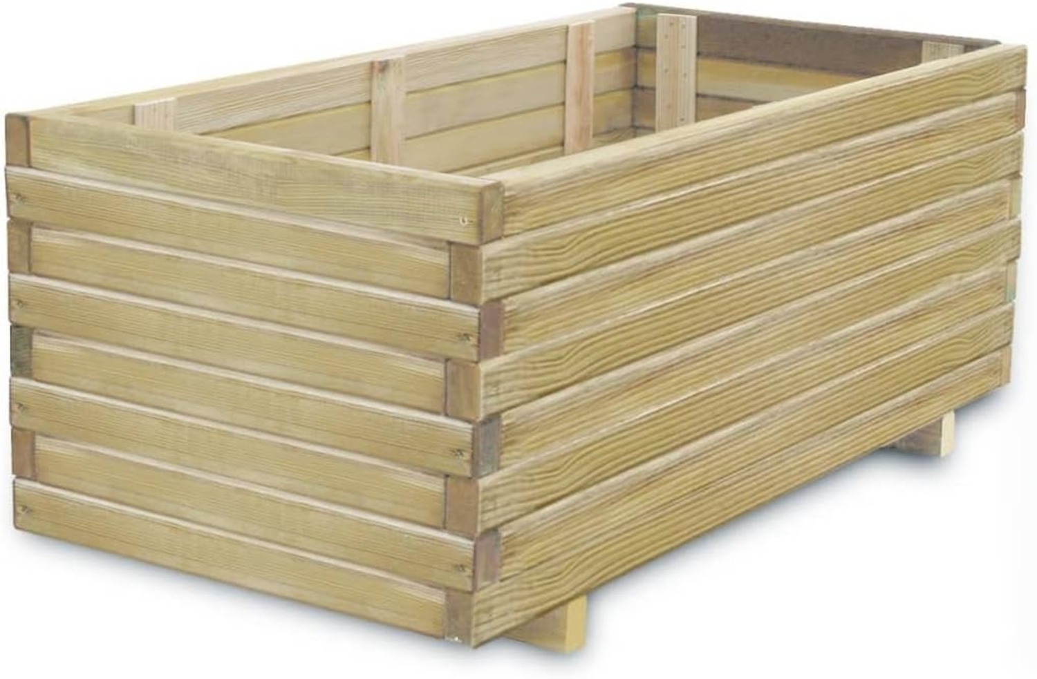 vidaXL Hochbeet 100x50x40 cm Holz Rechteckig 41660 Bild 1