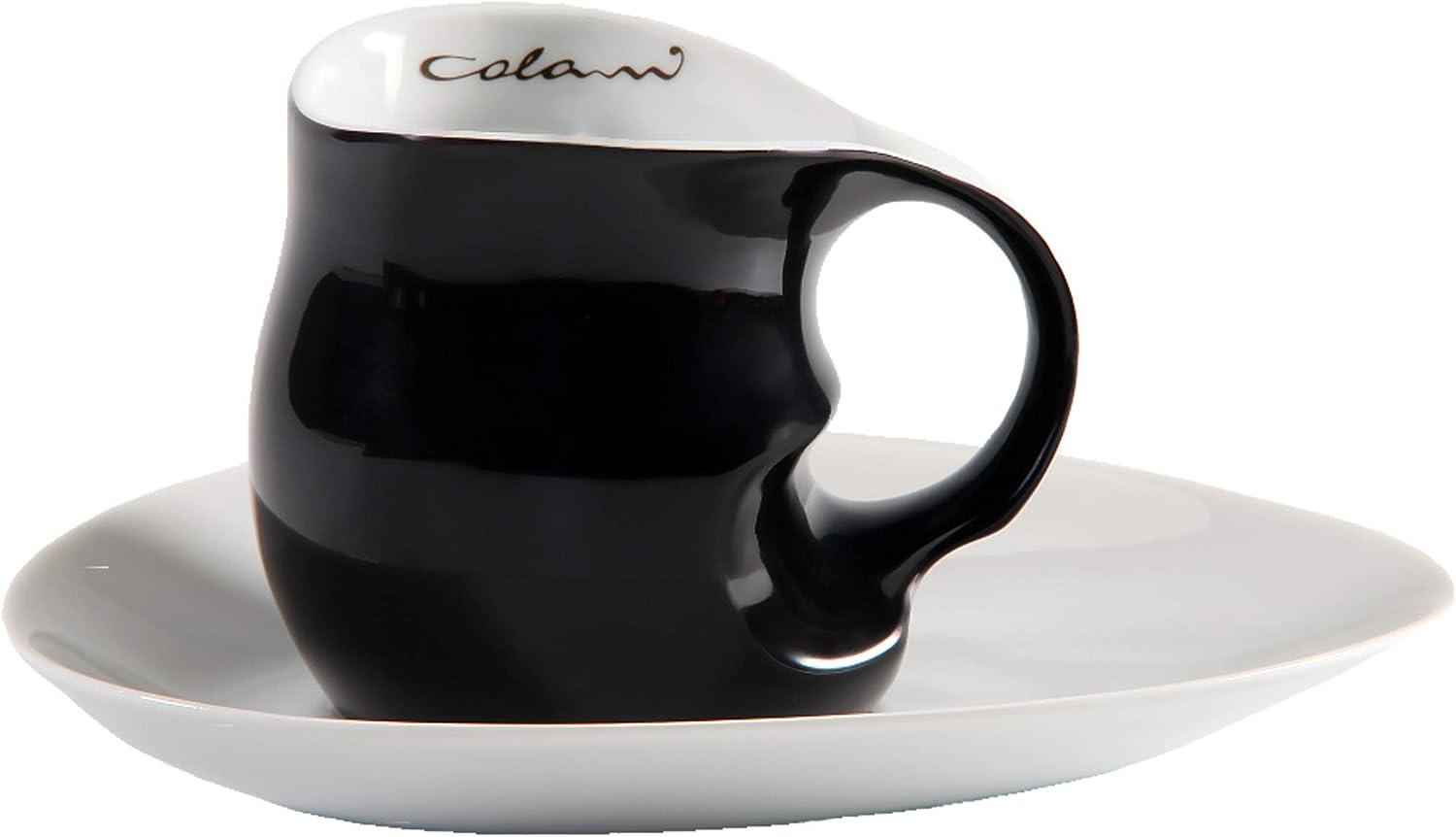 Luigi Colani ''ab ovo'' color Kaffeetasse & Untertasse : Schwarz Bild 1