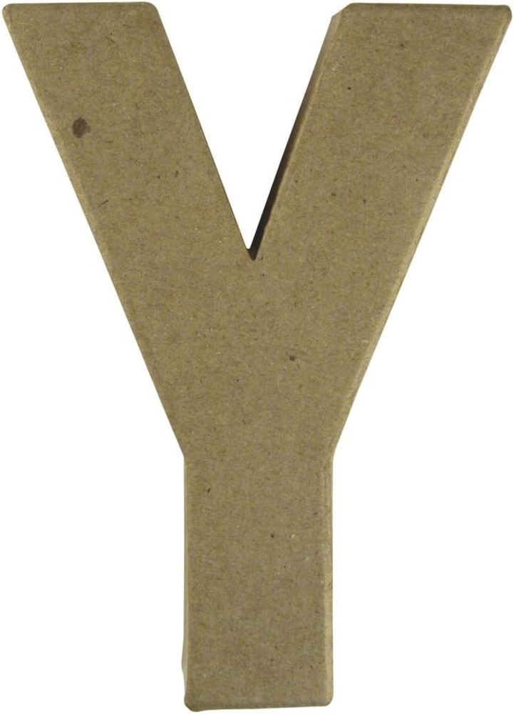 Pappmaché Buchstabe Y FSC Recycled100%, 15x10,5x3cm Bild 1