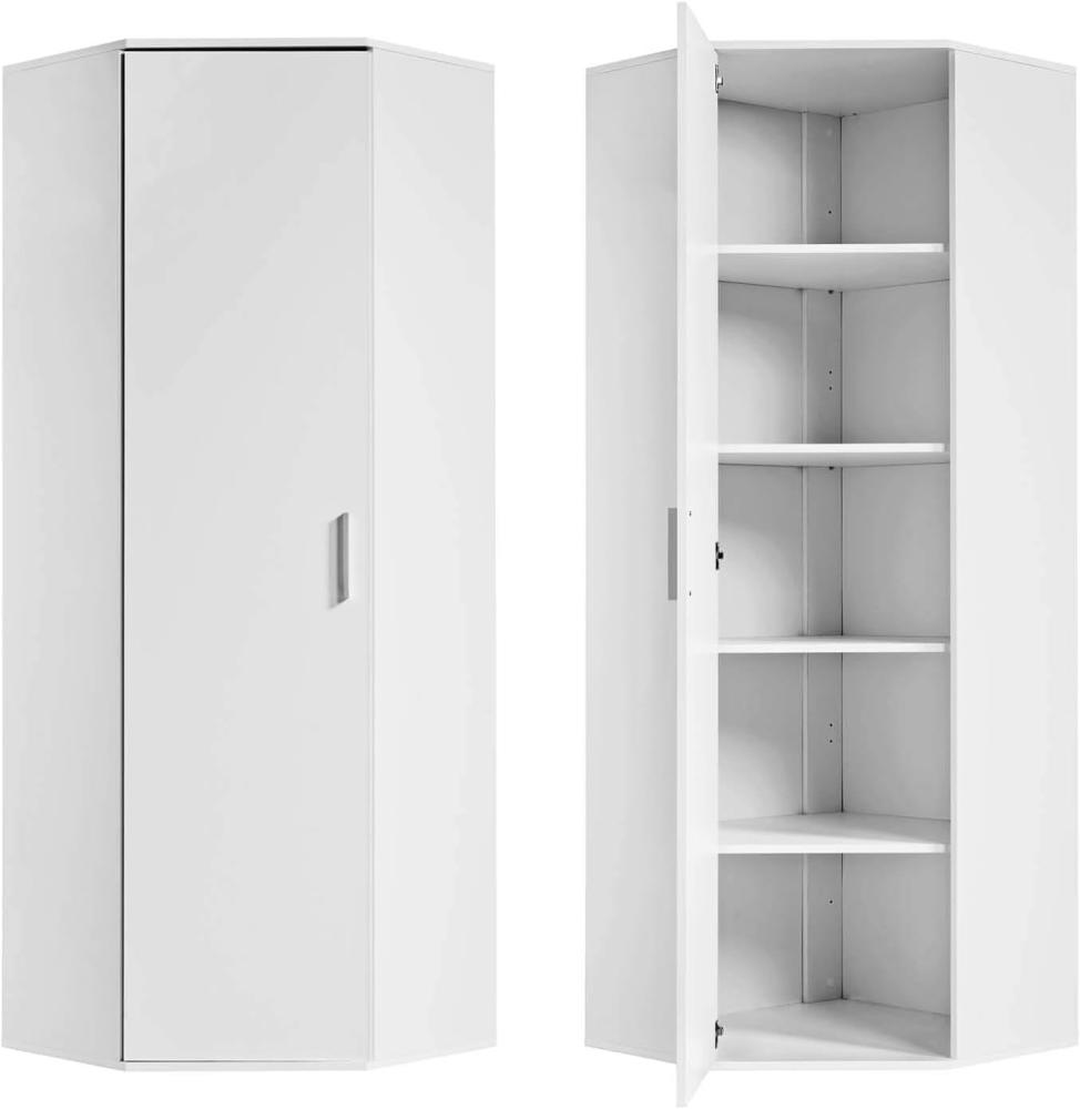 mokebo® Eckschrank 'Der Lange' moderner Mehrzweckschrank, Schrank & Haushaltsschrank, Made in Germany | 64x180x64 (B/H/T in cm) Bild 1