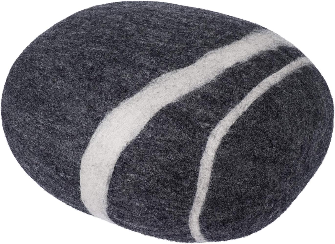 myfelt Hocker Pouf Hugo Kieselstein Filz Anthrazit (XL) A-KS-019-XL Bild 1