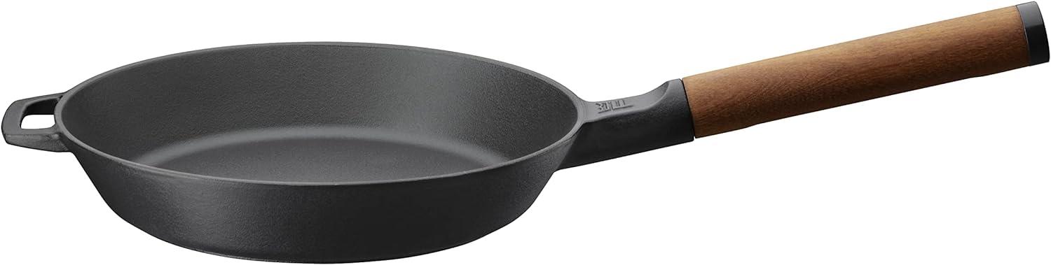 Fiskars Norden Gusseisen-Bratpfanne 24 cm Rund Allzweckpfanne Schwarz 270 °C Eisenguss Keramik Gas Halogen Induktion Versiegelte Platte Bild 1