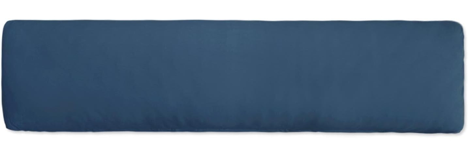 Traumschlaf Basic Single Jersey Seitenschläferkissen Bezug|40x200 cm| dunkelblau Bild 1
