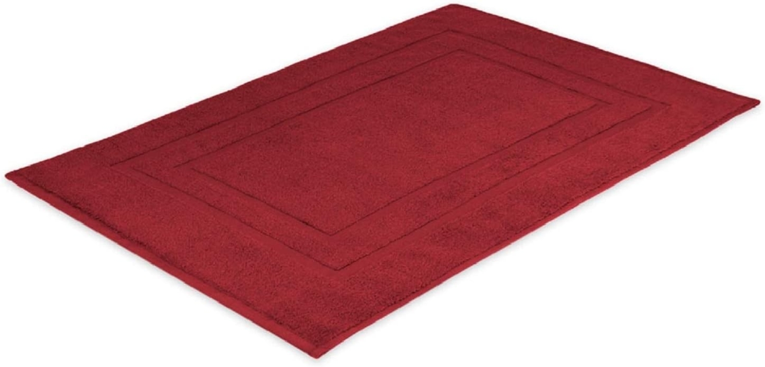 Badvorleger Frottier 700 g/m² 50x80 cm Bordeaux Bild 1