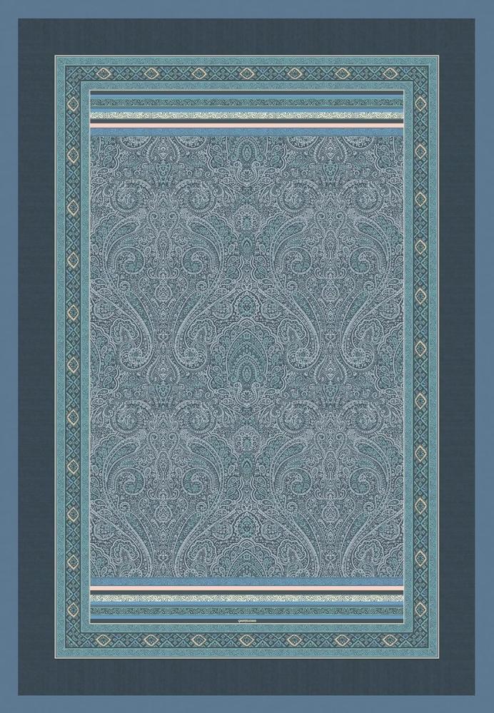 Bassetti PLAID MASER AZURBLAU B1 135X190 *9326031 HW23 Bild 1