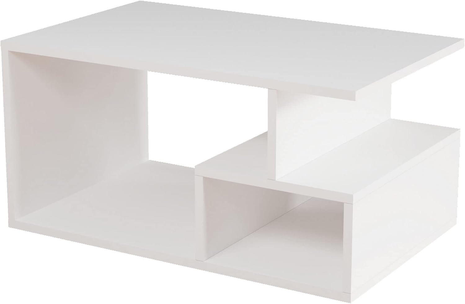 WellHome Beistelltisch Niger Weiss 90 x 54 x 42 cm Bild 1