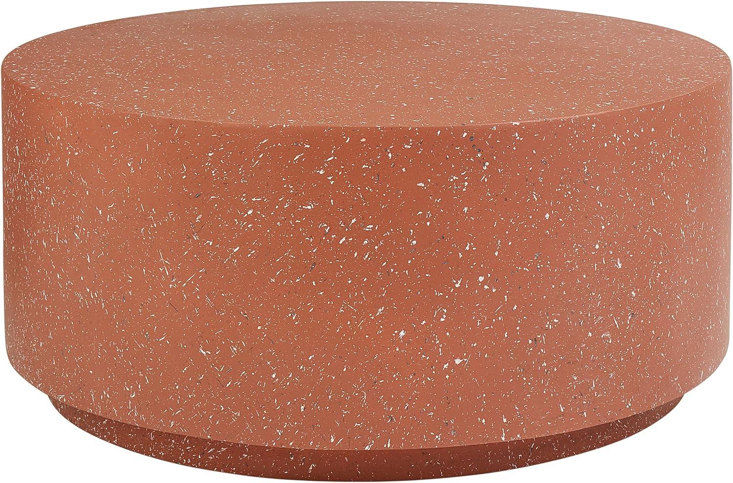 Couchtisch TREZZO Terrazzo Optik Hellrot Bild 1