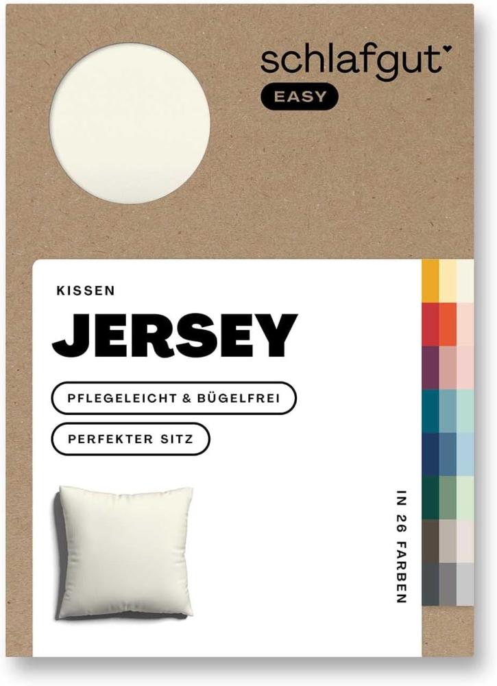 Schlafgut Kissenbezug EASY Jersey|Kissenbezug einzeln 80x80 cm| yellow-light Bild 1