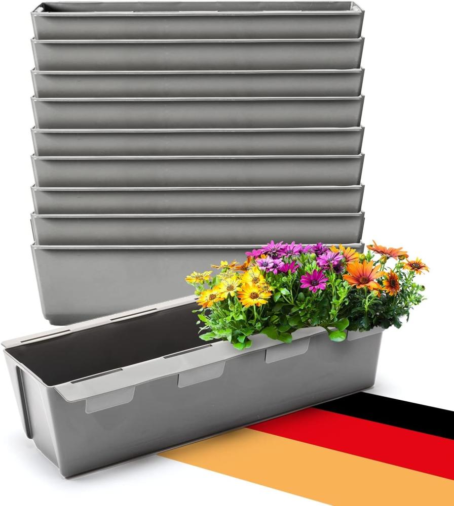 Thats Shopping Blumenkasten 10er Set Europalette Pflanzkasten 37 cm 4042366731668 Bild 1