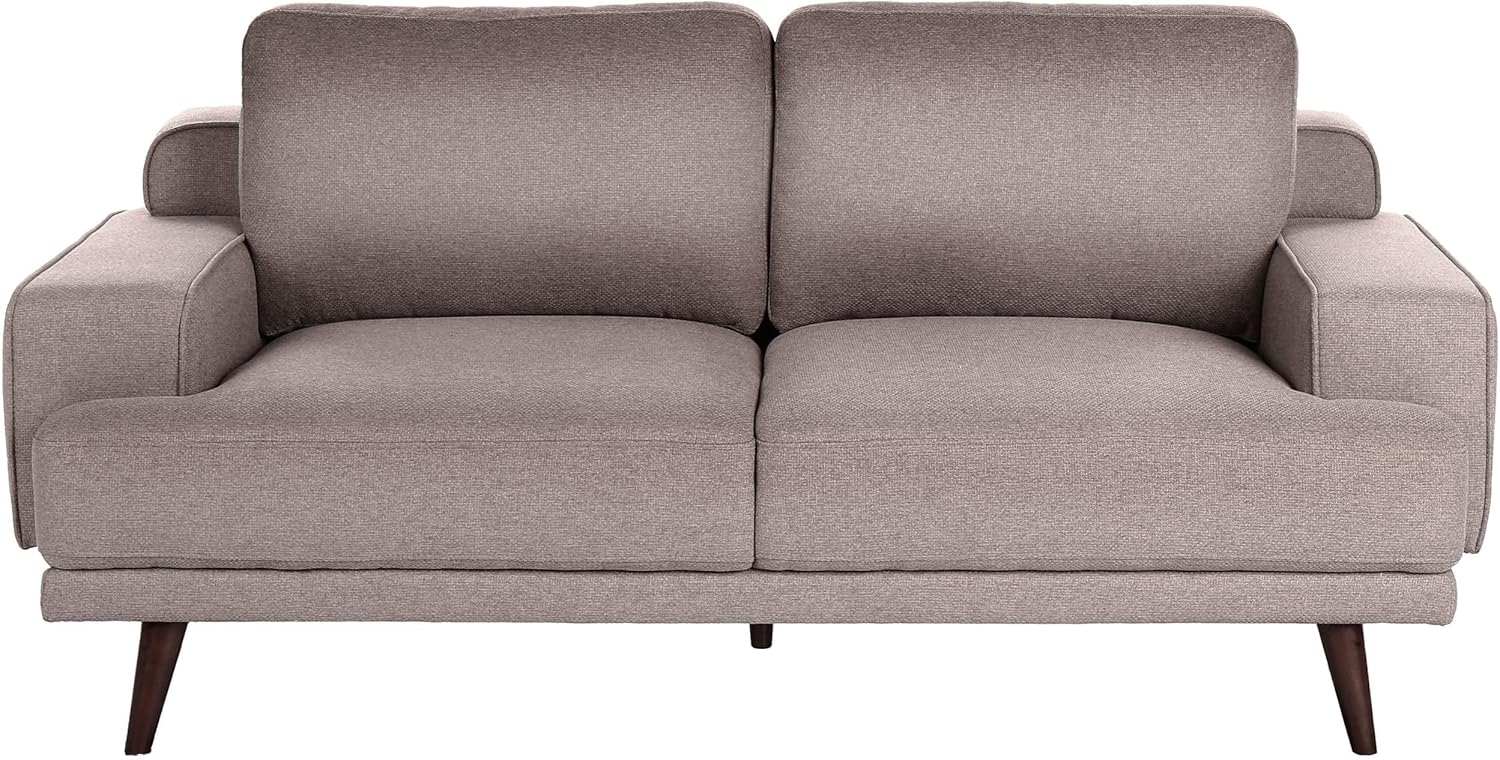 2-Sitzer Sofa Stoff braun DALUM Bild 1