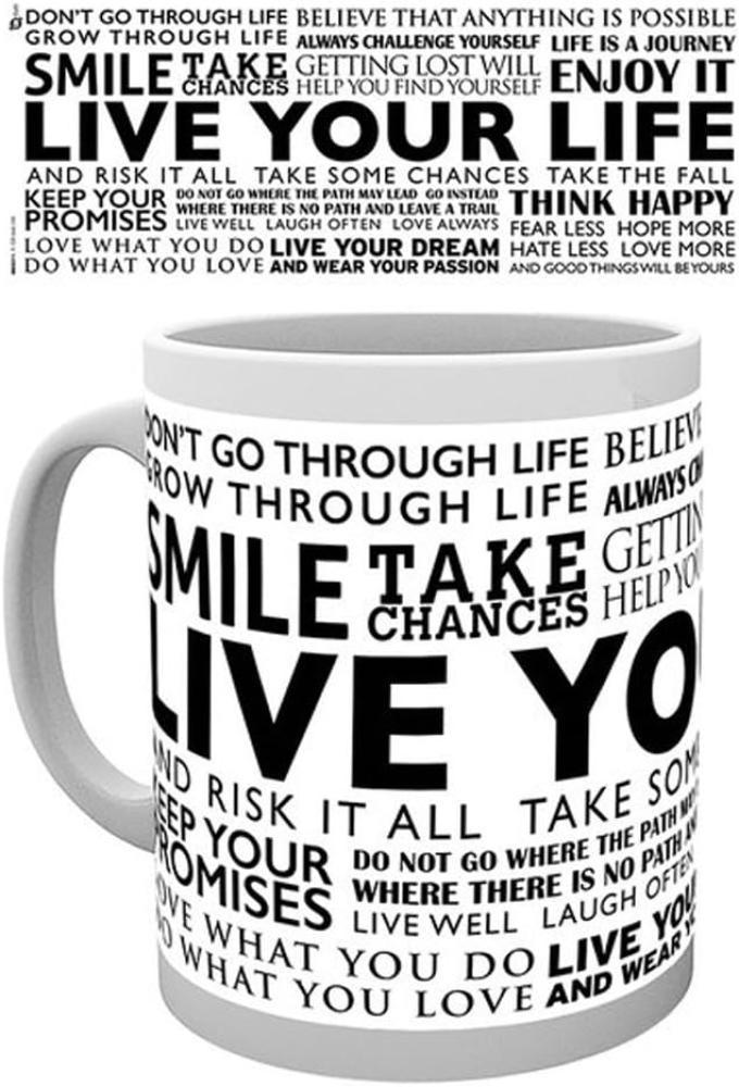 empireposter Motivational Live Your Life Keramik Tasse Größe Ø8,5 H9,5cm Bild 1