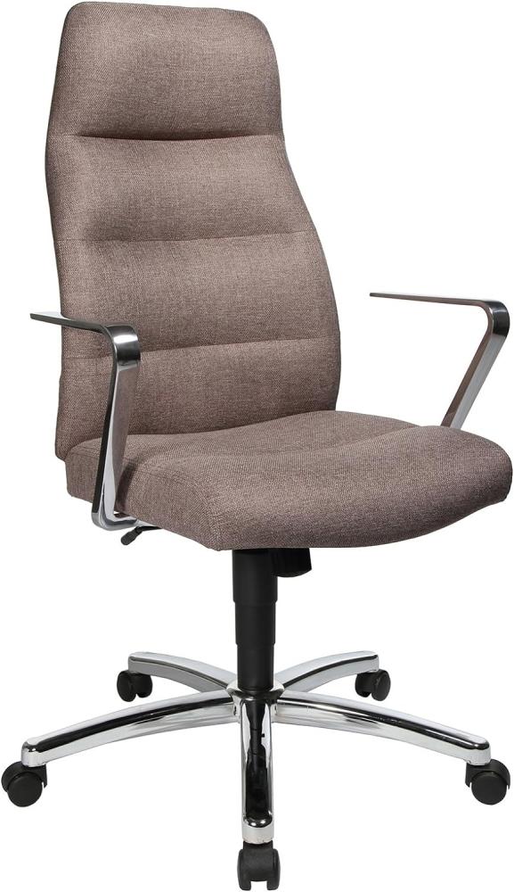 Topstar NC79RDC8 Chefsessel Chairman, 63 x 64 x 124, stoff graubraun Bild 1