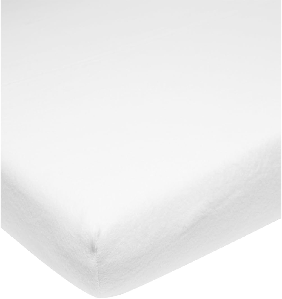 Meyco Molton Stretch Spannbetttuch 90x200 cm weiss Bild 1