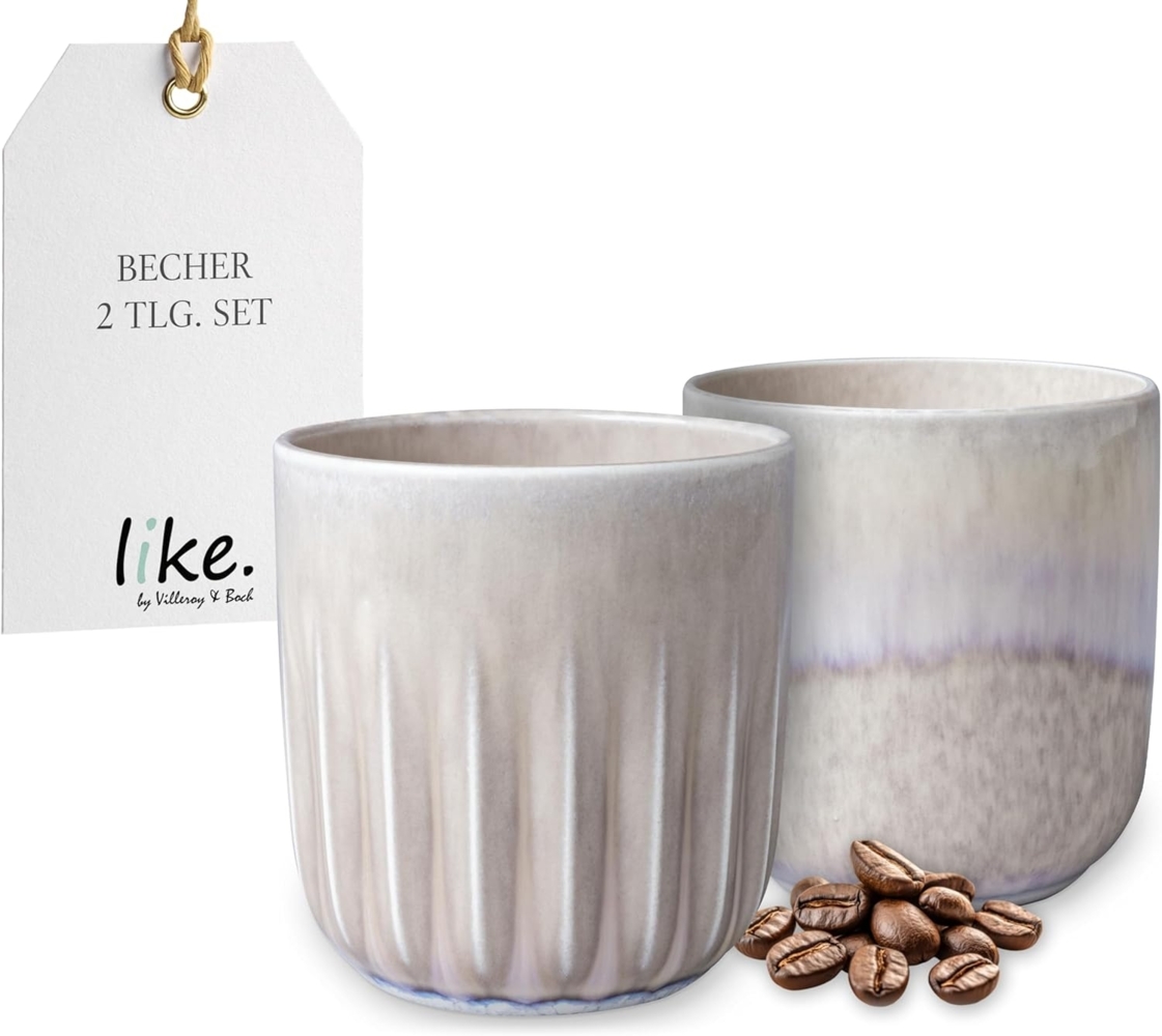 like. by Villeroy & Boch Perlemor Sand Becher Set 2-teilig - DS Bild 1