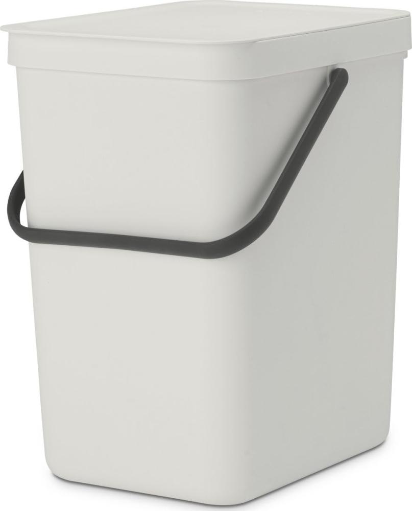 Brabantia 'Sort & Go' Abfallbehälter, Kunststoff, Light Grey, 25 Liter Bild 1