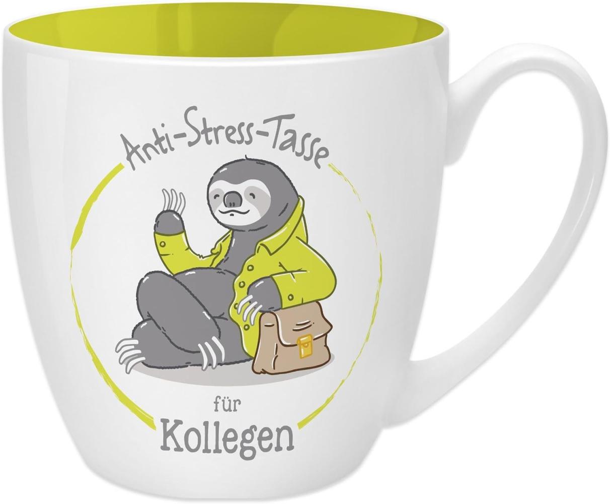 GRUSS & CO Anti-Stress-Tasse Motiv "Kollege" | Tasse mit Spruch, 45 cl, New Bone China | Geschenk lustig | 45491 Bild 1