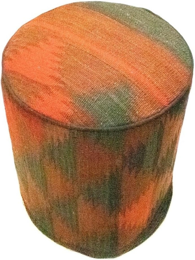 Sonderform,XS / 80 cm Ø Rund & kleiner,Mehrfarbig,Patchwork,Schurwolle,Afghanistan Bild 1