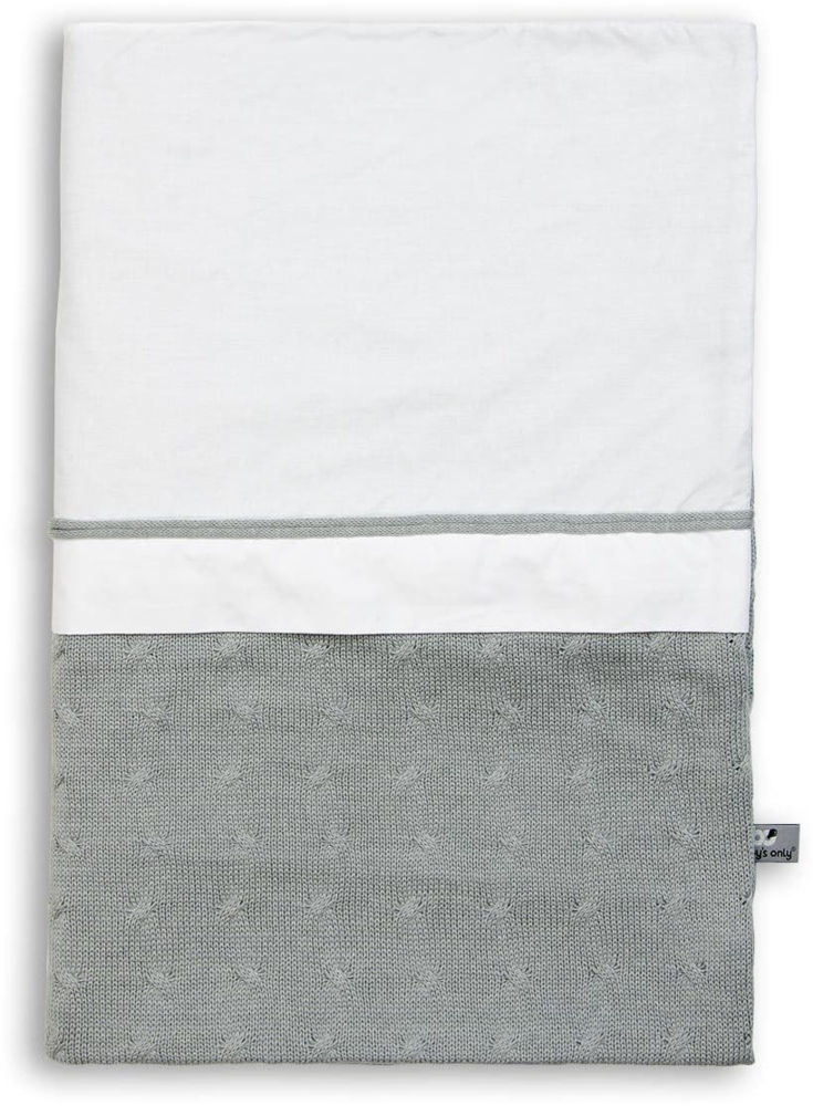 Baby's Only Bettbezug 100x135 cm Cable grau Cable Jungs,Mädchen 100x135 cm Grau Bild 1