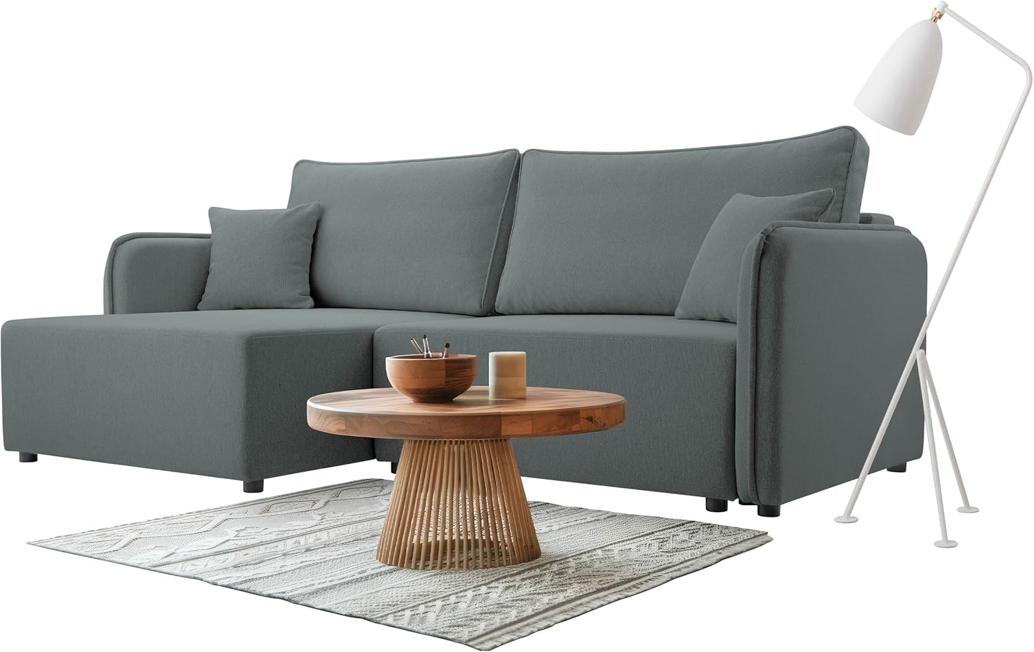 Ecksofa Maylana (Farbe: Velo 635, Seite: Links) Bild 1