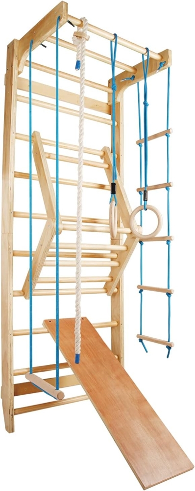 CCLIFE Kletter-Trainingsgerät Klettergerüst für kinder outdoor Sprossenwand Turngeräte Holz Bild 1