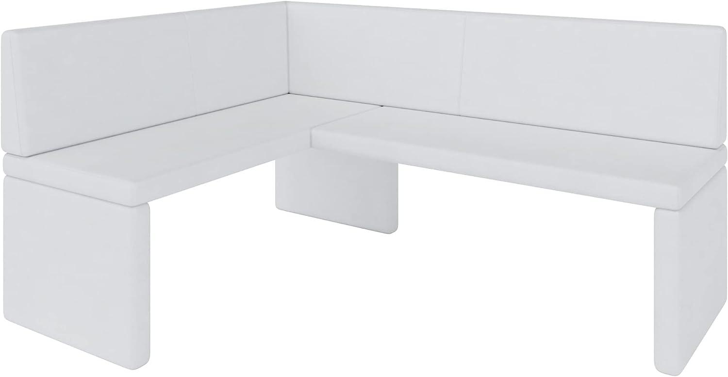 Eckbank Akiko Corner Bench - Eckbankgruppe für Ihrem Esszimmer, Küche modern, Sitzecke, Essecke. Perfekt für Küche, Büro und Rezeption. Solide und Starke Verarbeitung. (Soft 17, 128x168cm Links) Bild 1