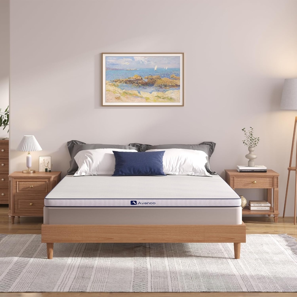 Avenco Topper 90x200 cm,7.5cm Höhe Gel Topper aus Bambusfasern,Matratzentopper mit Abnehmbarem und Waschbarem Bezug,Atmungsaktive Matratzenschoner,CertiPUR-US Zertifiziert und öko-tex Bild 1