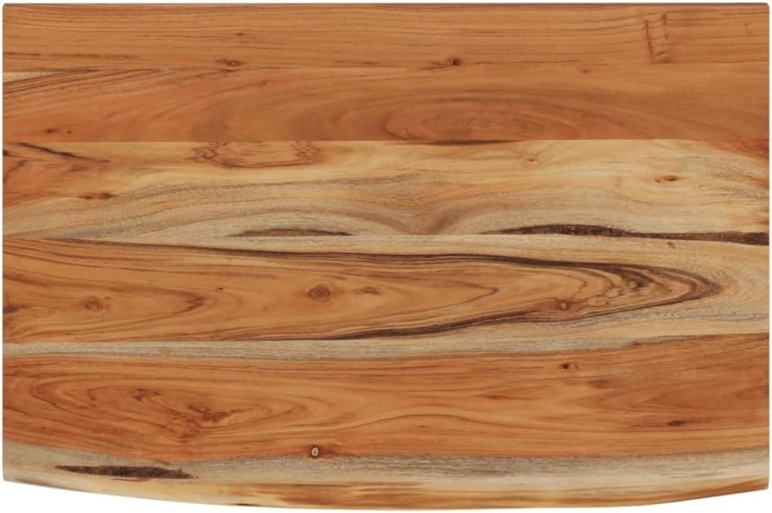 vidaXL Baumkante ohne Halterungen, Massivholz Akazie natur, 70 x 40 x 3,8 cm Bild 1