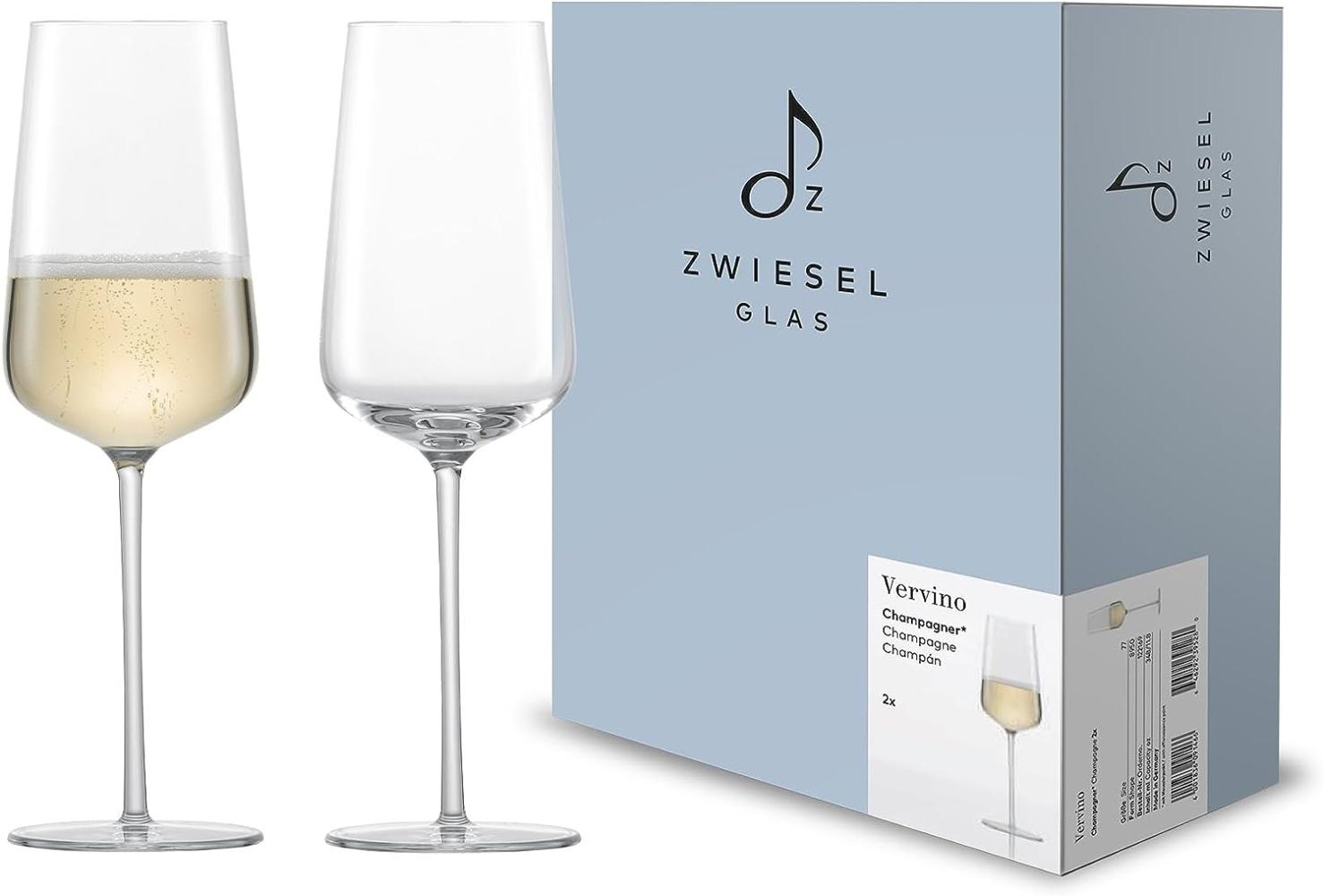 ZWIESEL GLAS machinemade CHAMPAGNER VERVINO 77 MIT MOUSSIERPUNKT (KT2) 122169 Bild 1