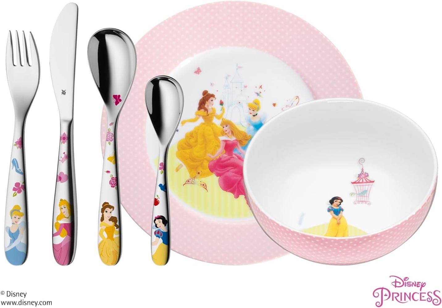 WMF Kinderbesteck Set 6-tlg. Disney Princess Bild 1