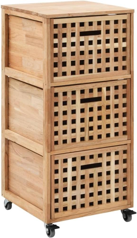 vidaXL Badschrank 41x41x91 cm Massivholz Walnuss 247601 Bild 1