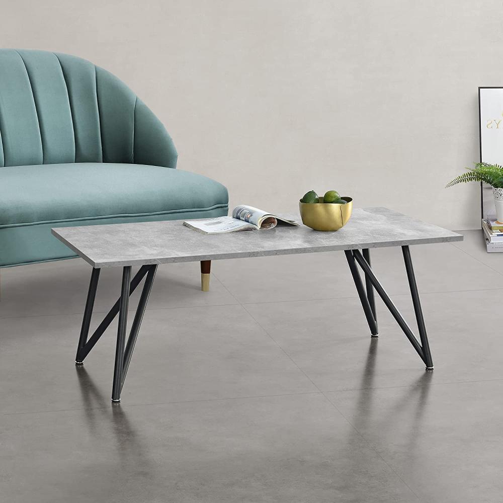 Couchtisch Säter 120 x 60 x 45 cm Betonoptik en. casa Bild 1