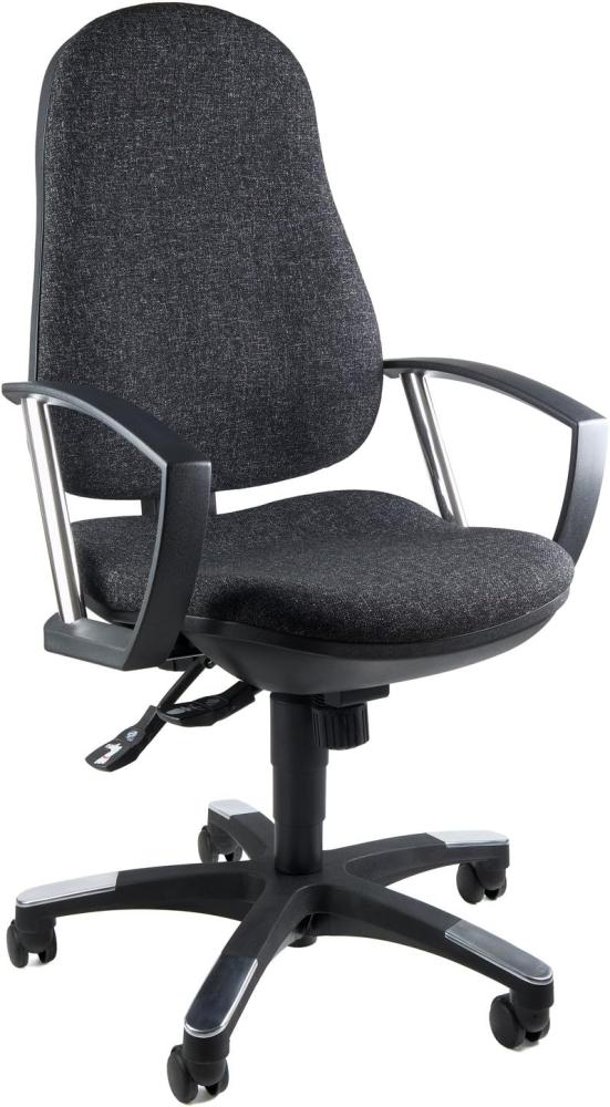 Topstar 9020AG22, Trend SY 10, Bürostuhl, Schreibtischstuhl, ergonomisch, mit Armlehnen, Bezugsstoff anthrazit Bild 1