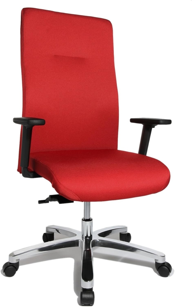 Topstar Big Star 20 inklusive höhenverstellbare Armlehne Bürostuhl, Stoff, rot, 67 x 67,5 x 130 cm Bild 1