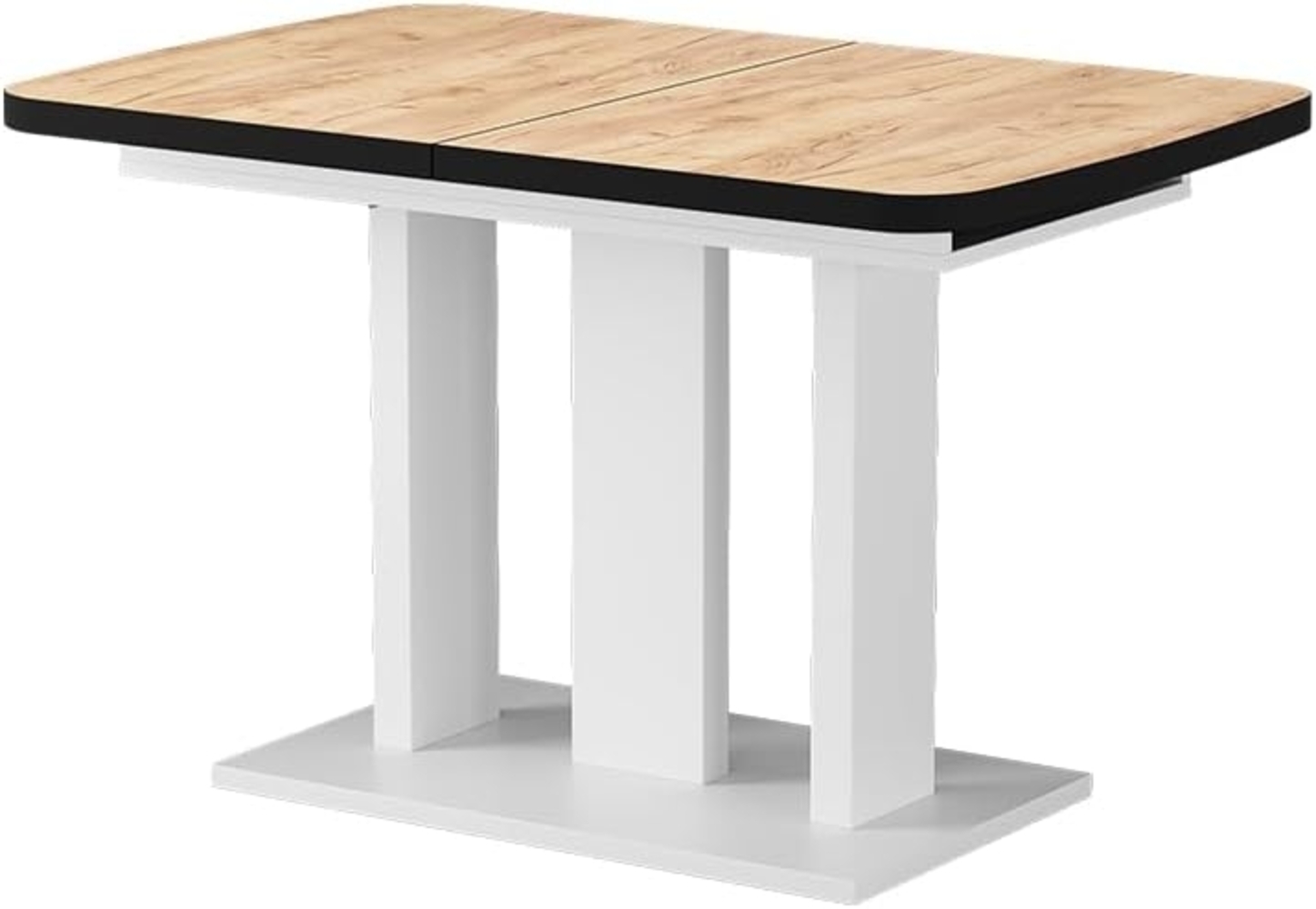 Esstisch Fenaro Goldkraft Eiche/Weiß 120 x 80 cm 2 Teile Vicco Bild 1