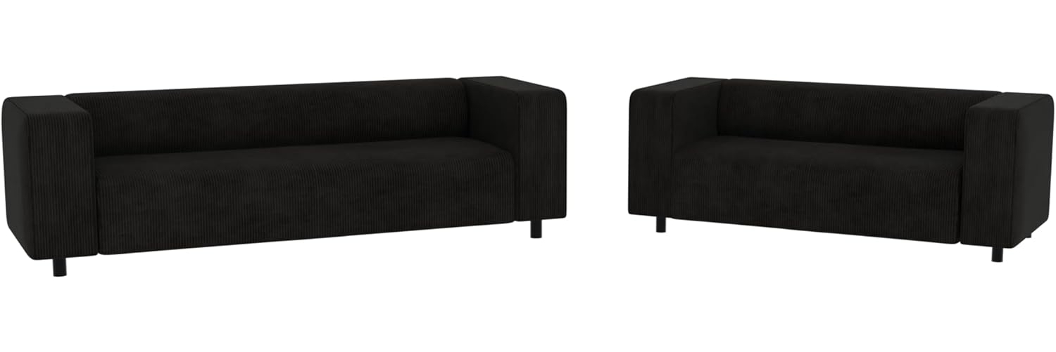 S-Style Möbel Polstergarnitur 3+2 Gustav aus Cord-Stoff mit bequemem Sitz, (1x 3-Sitzer-Sofa, 1x 2-Sitzer-Sofa) Bild 1