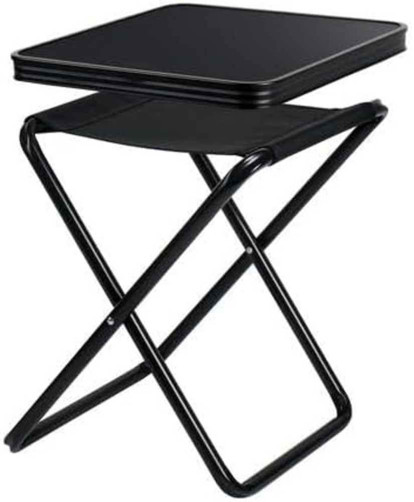 Camp4 Campinghocker, Tischhocker Pasadena, schwarz, belastbar 30kg/100kg Bild 1