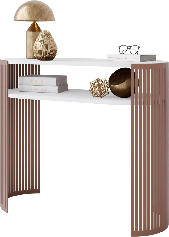 Konsolentisch Fahugin Ember (Farbe: Kupfer / Arktisches Weiß) Bild 1